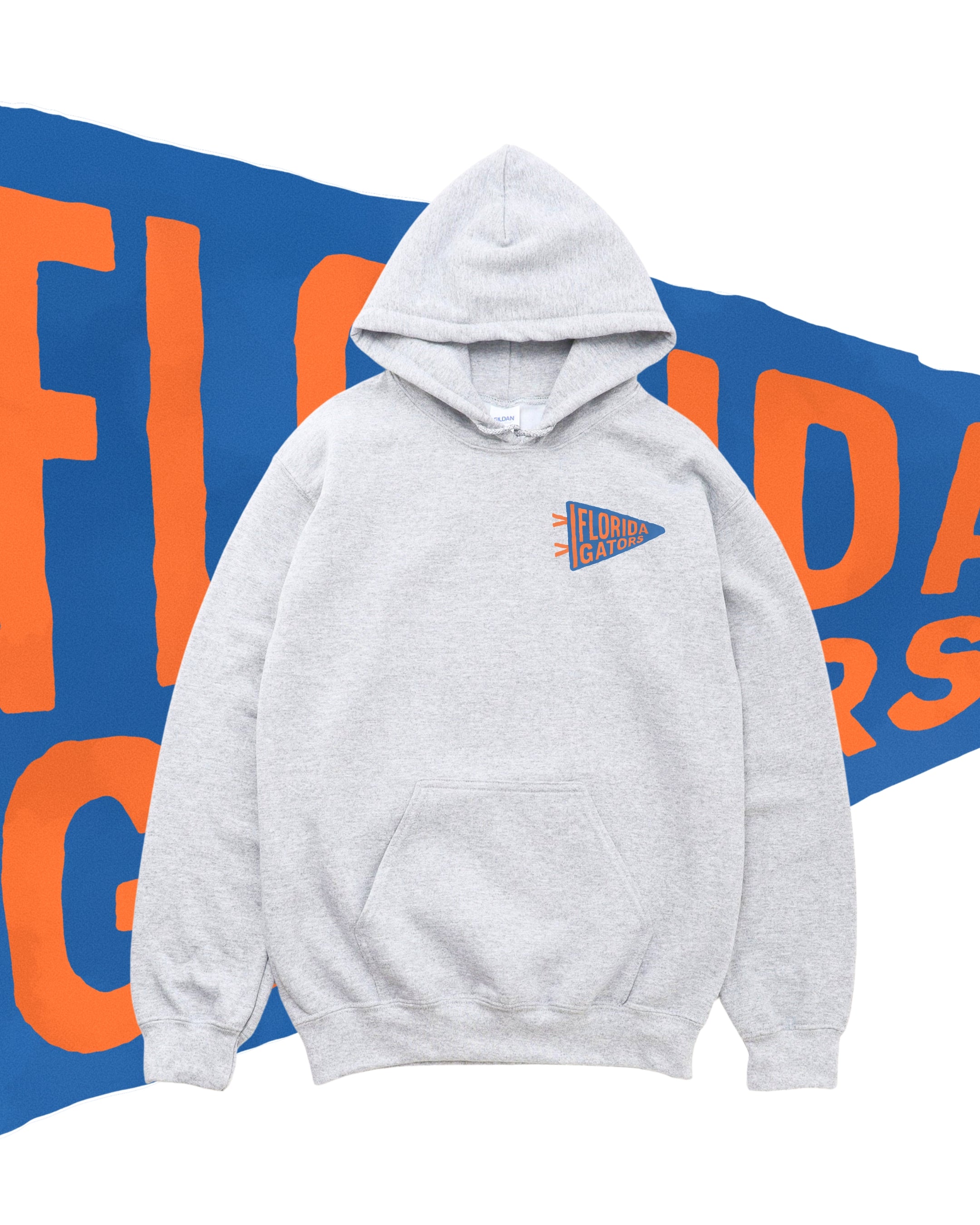 UNIVERSITY OF FLORIDA PENNANT HOODIE (NO BACK PRINT)