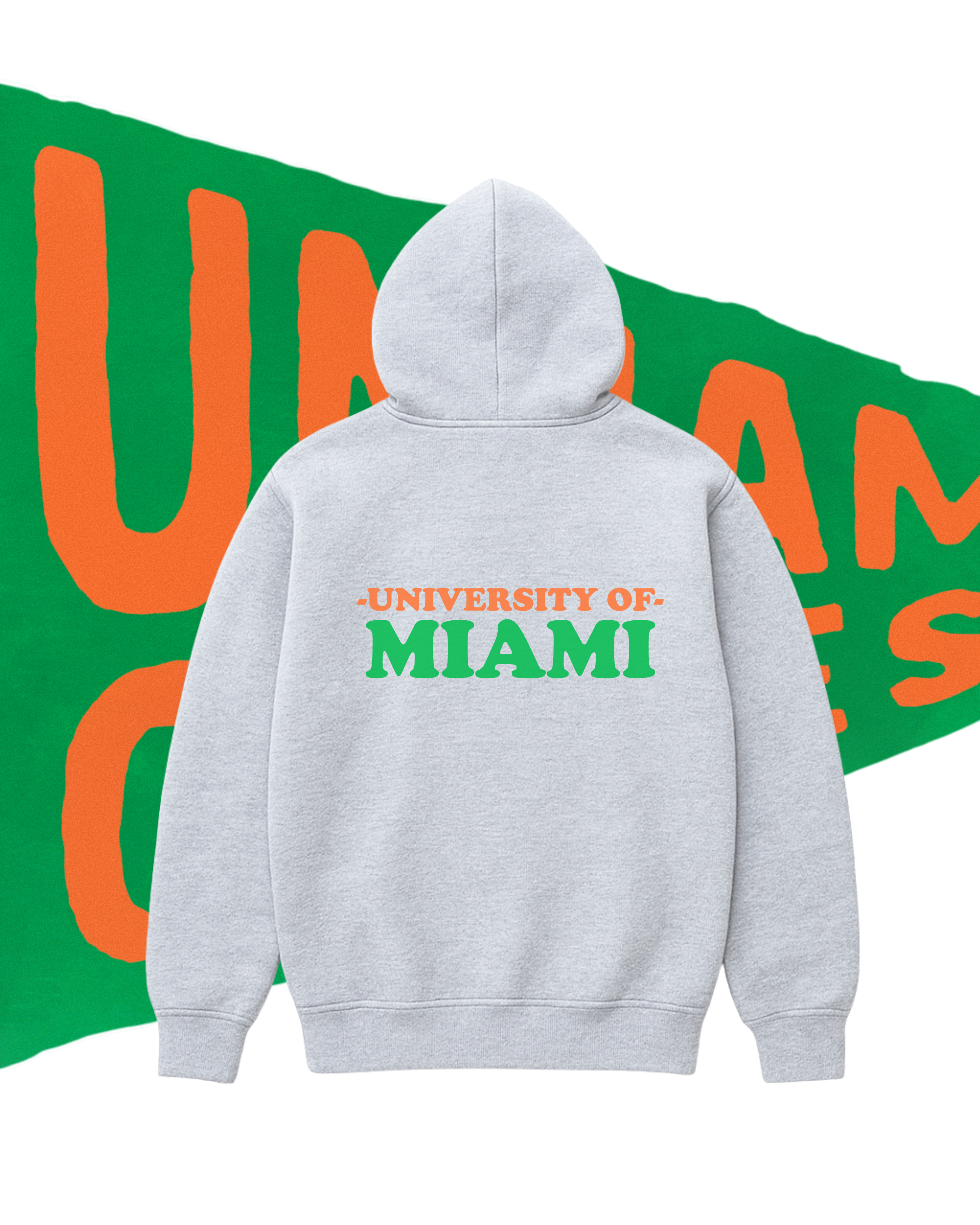 UNIVERSITY OF MIAMI PENNANT HOODIE